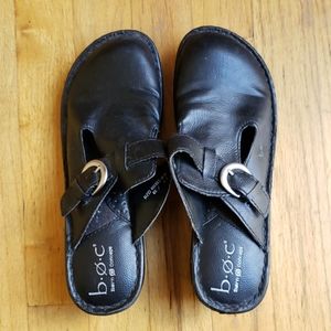 Womens BOC black clogs